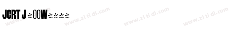 JCRT J 400W字体转换